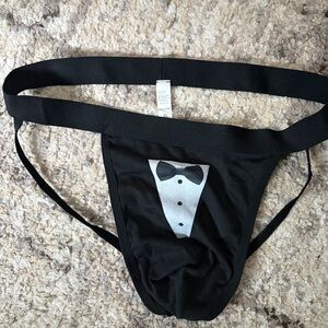 SHEIN Black Tuxedo Print Men's Underwear